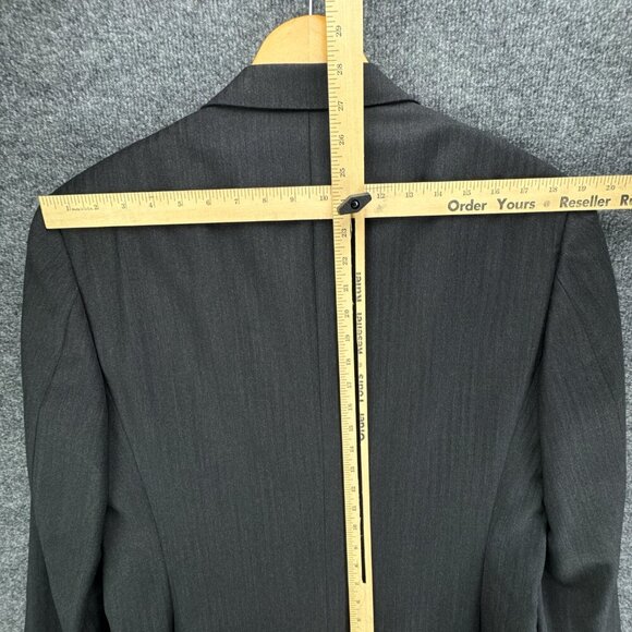 SuitSupply Suit Jacket Mens 42R Gray‎ Herringbone Wool Super 110s Surgeons Cuff - Picture 13 of 16